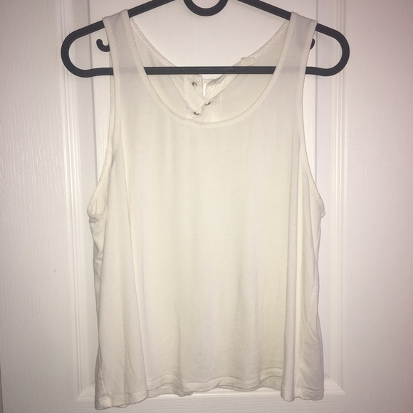 Garage lace up back tank top - Picture 1 of 3